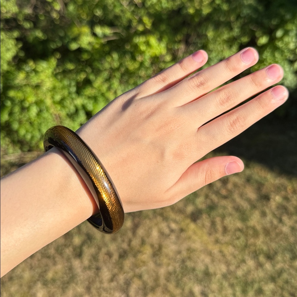 PONO Black and Amber Bangle Bracelet - Picture 4 of 4